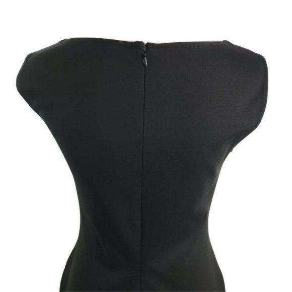 Ralph Lauren Black Cut Out Neckline Sheath Dress - Picture 8 of 10